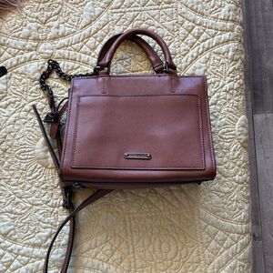 Rebecca Minkoff Brown Textured Crossbody Bag